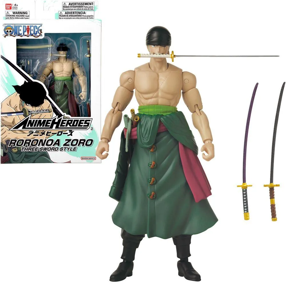 ANIME HEROS - ONE PIECE - FIGURINE 7CM RORONOA ZORO THREE SWORD STYLE
