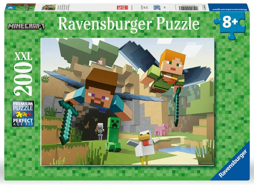 MINECRAFT - PUZZLE 200 PIECES XXL  LES AVENTURES DE MINECRAFT