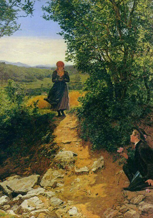 FERDINAND GEORG WALDMULLER : DIE ERWARTETE, 1860