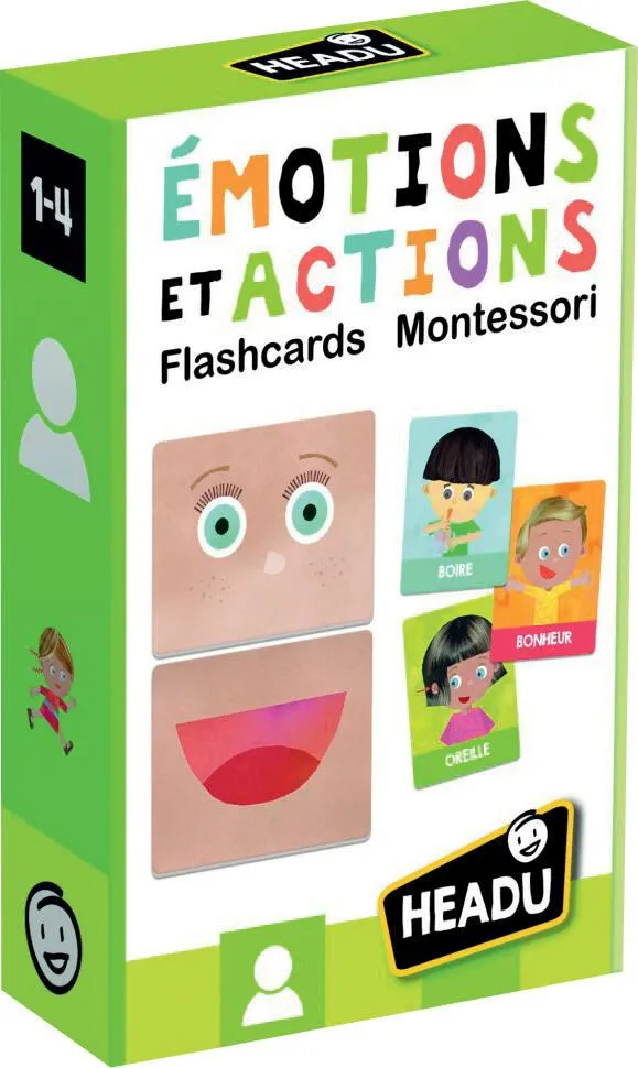 MONTESSORI - EMOTIONS ET ACTIONS  FLASHCARDS -