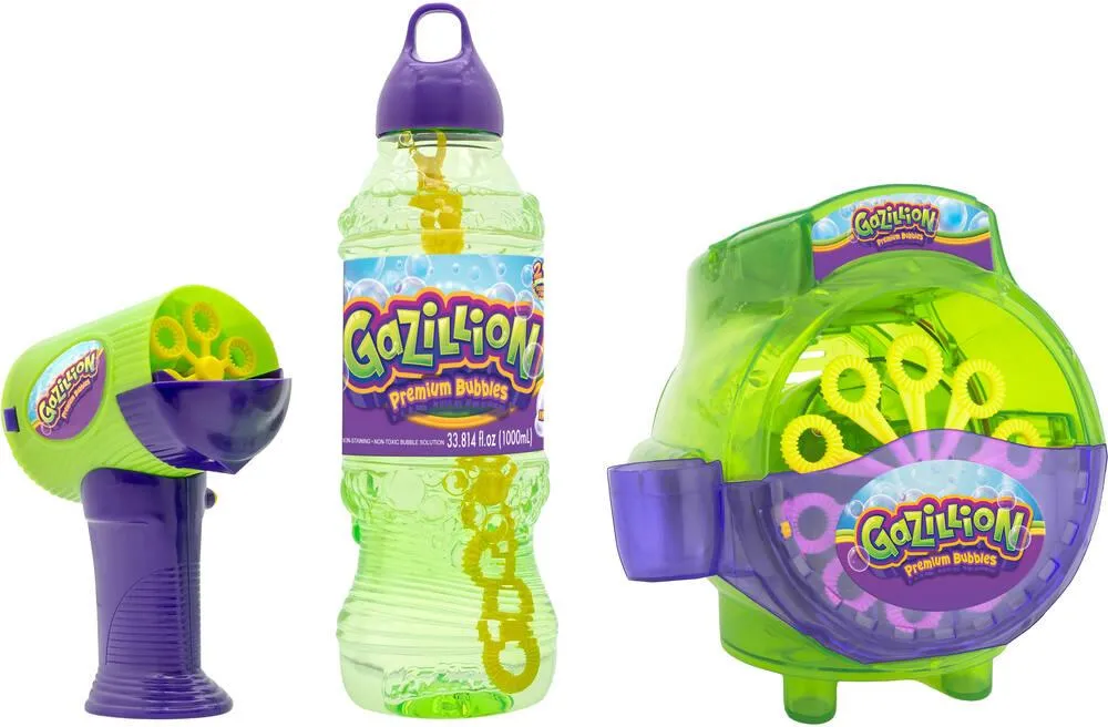 GAZILLION - MACHINE A BULLES HURRICANE PISTOLET MINI-HURRICANE ET 1L SOLUTION