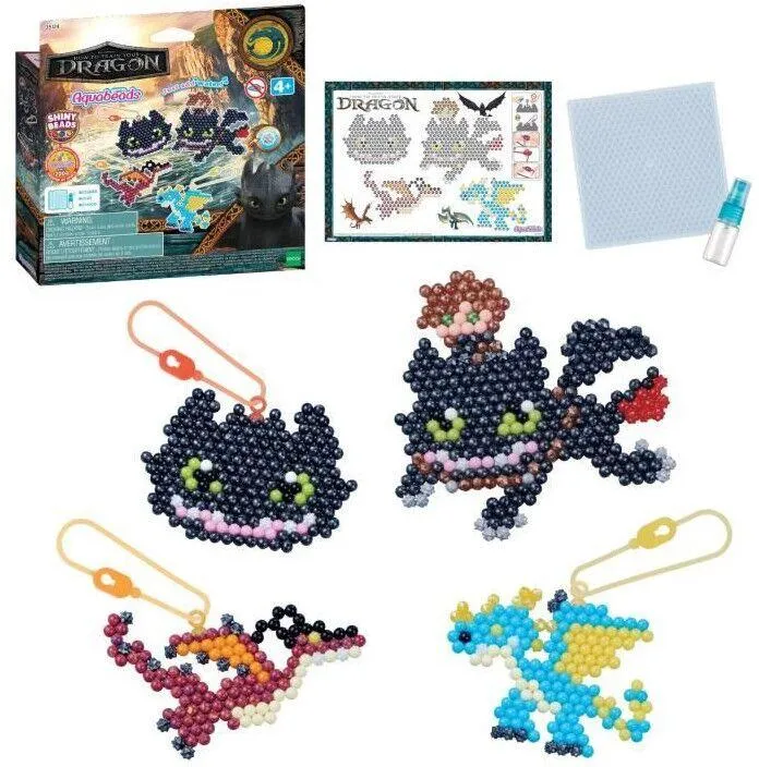 AQUABEADS - LE KIT PORTE-CLES DRAGONS