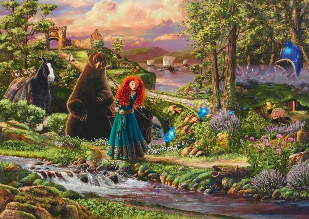 PUZZLE 1000 PIECES - DISNEY REBELLE BRAVE MERIDA