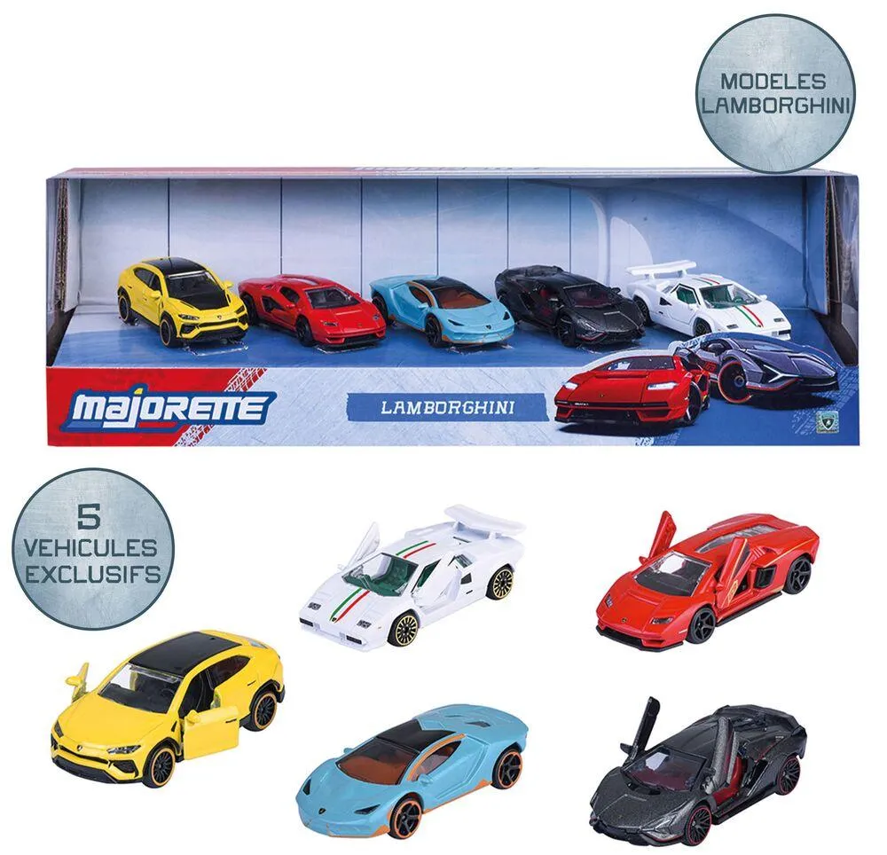 MAJORETTE LAMBORGHINI 5 PIECES  GIFTPACK