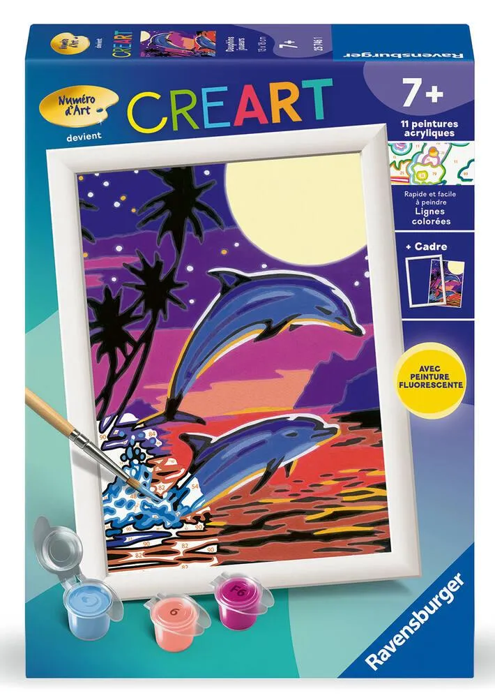 CREART KIDS 13X18CM DAUPHINS JOUEURS