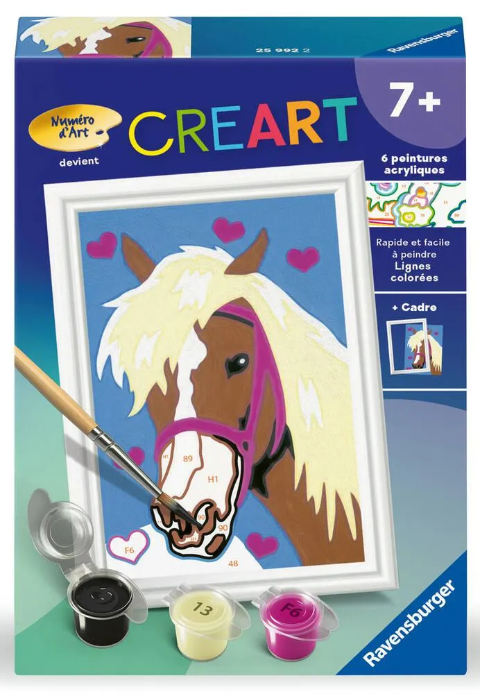 CREART KIDS  8X12CM  CHEVAL COEUR