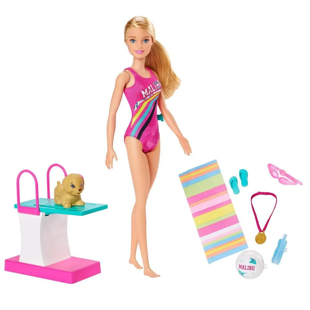 COFFRET POUPEE BARBIE NATATION