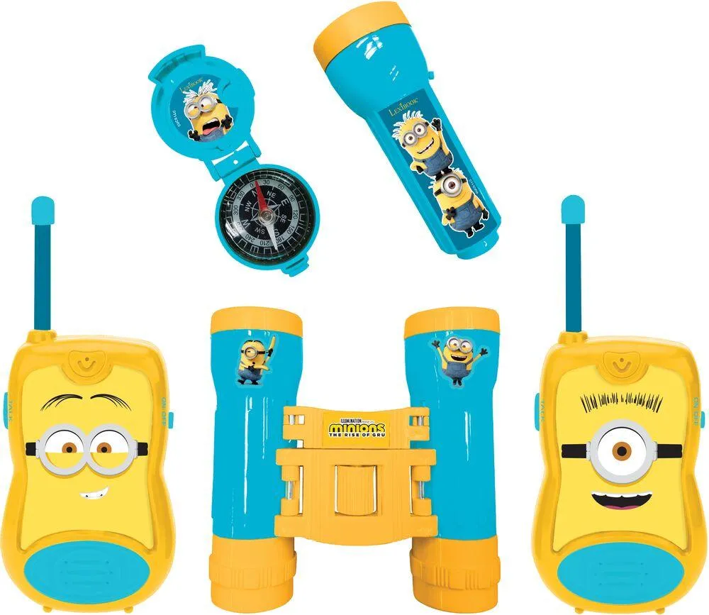 KIT D’AVENTURIER AVEC TALKIE-WALKIES PORTEE 120M LES MINIONS