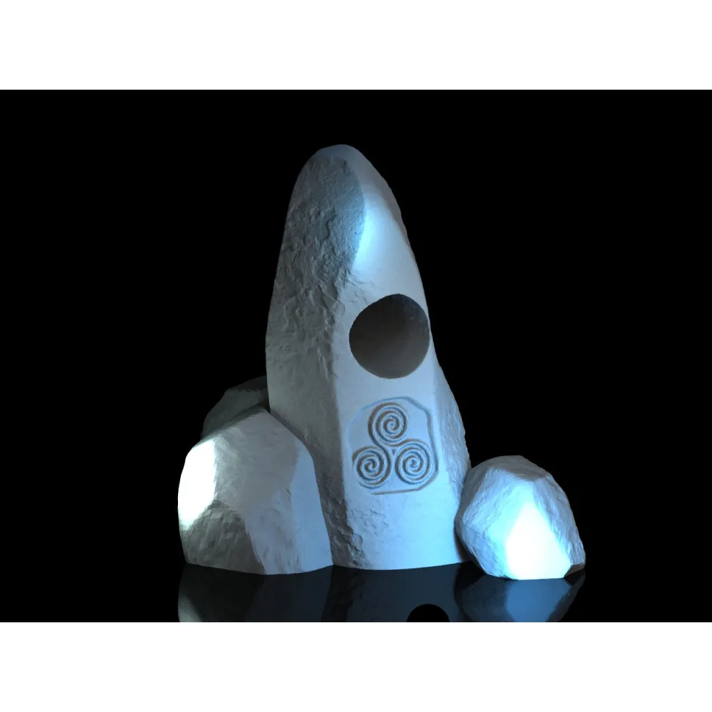 3D4U - Druid Stone - Medieval Town Set