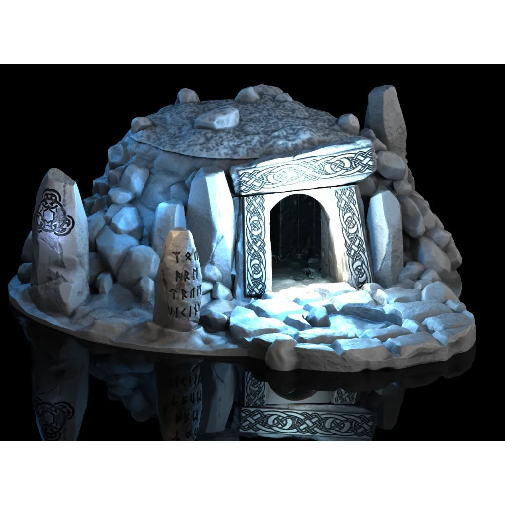 3D4U - Forest Barrow - Medieval Town Set