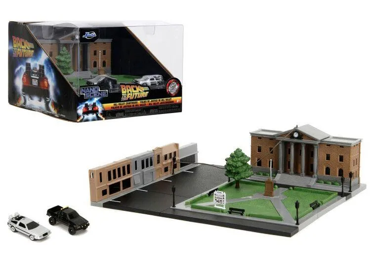 NANO  DIORAMA BTTF HILL VALLEY COURTHOUSE  HOLLYWOOD RIDES
