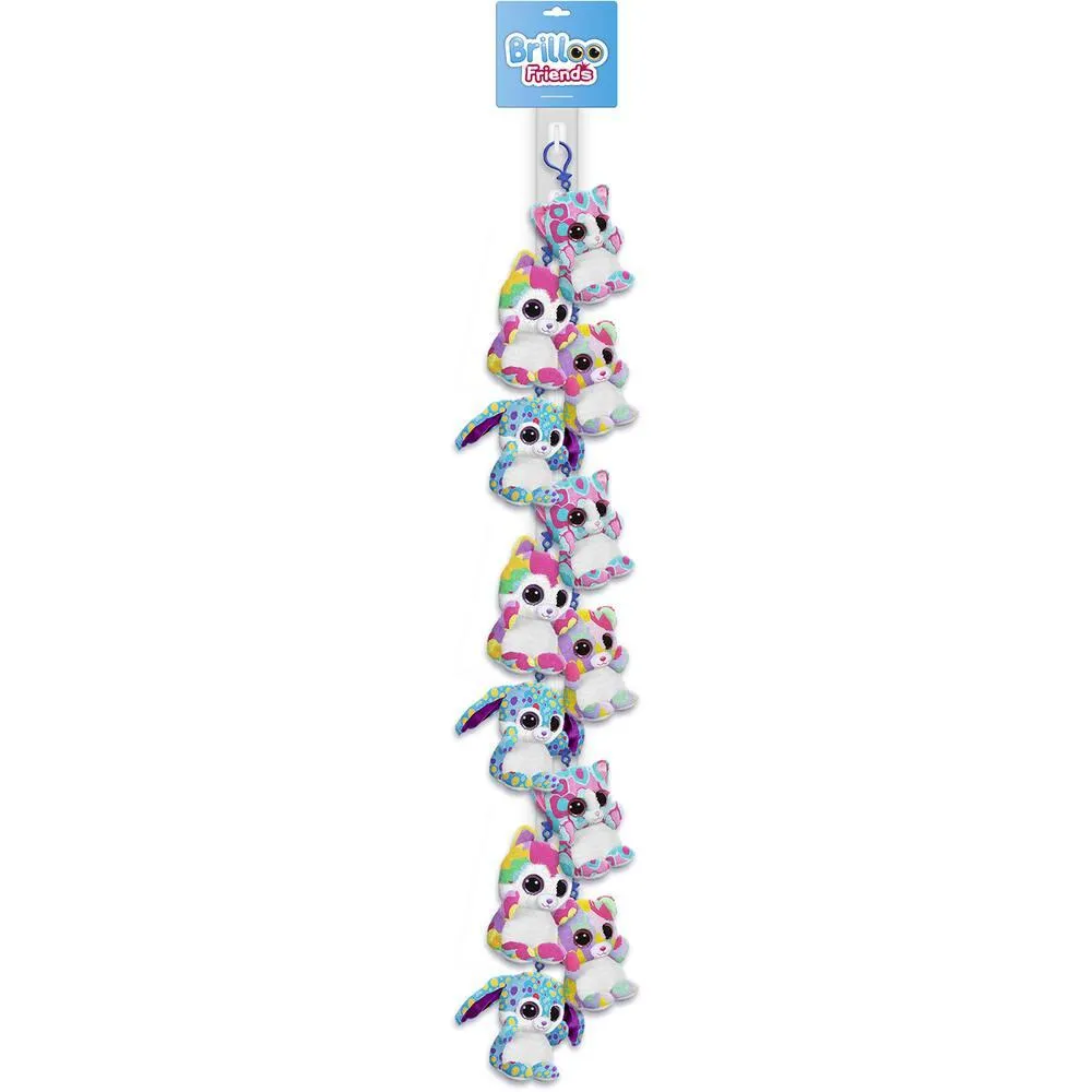 PELUCHE BRILLOO FRIENDS BAG CLIP 8 CM