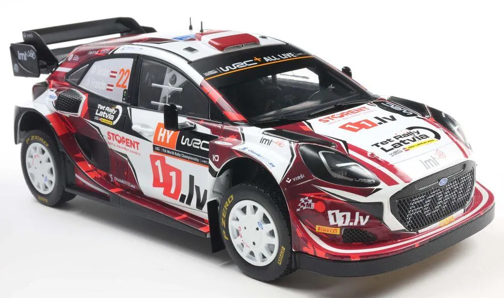 1/18 FORD PUMA RALLY1 HYBRID WHITE #22 M.SESKS / R.FRANCIS TET RALLY