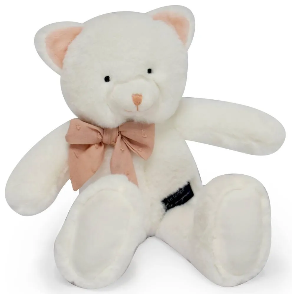 PELUCHE - PACHA LE CHAT BLANC - 28 CM