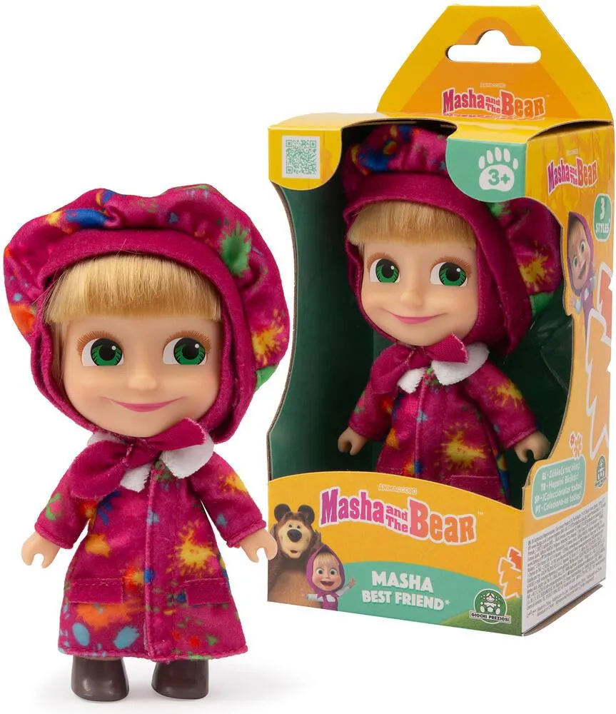 MASHA ET MICHKA - POUPEE 12 CM - TENUE PEINTRE