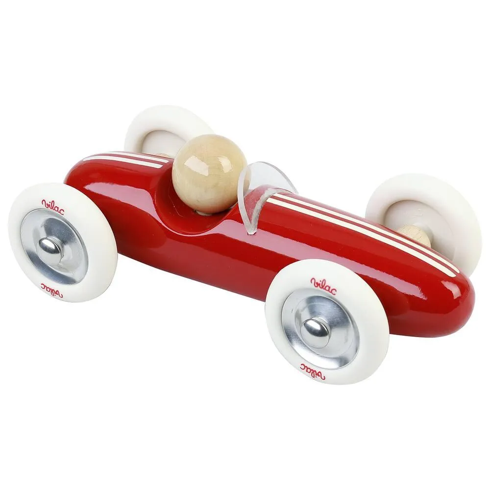 VOITURE GRAND PRIX VINTAGE MOYEN MODELE ROUGE