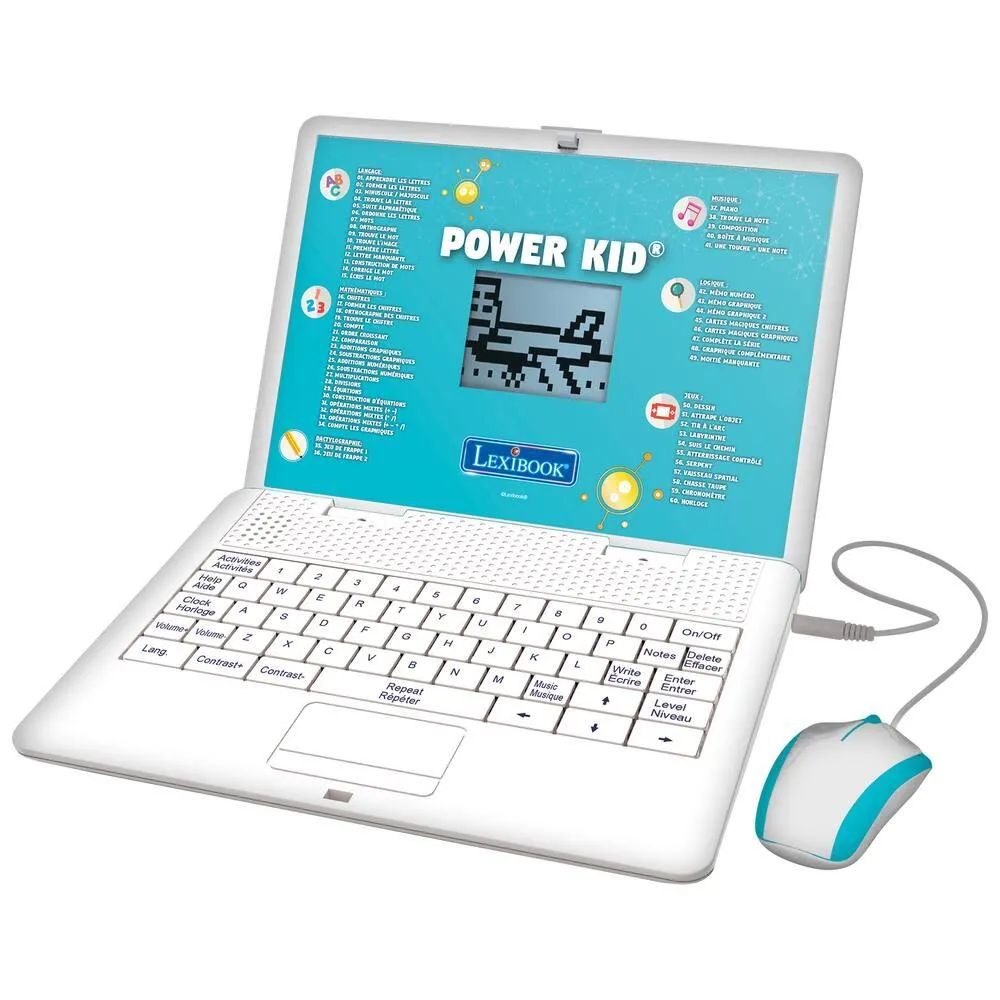 POWER KID ORDINATEUR ÉDUCATIF BILINGUE - 120 ACTIVITÉS FRANÇAIS-ANGLAIS