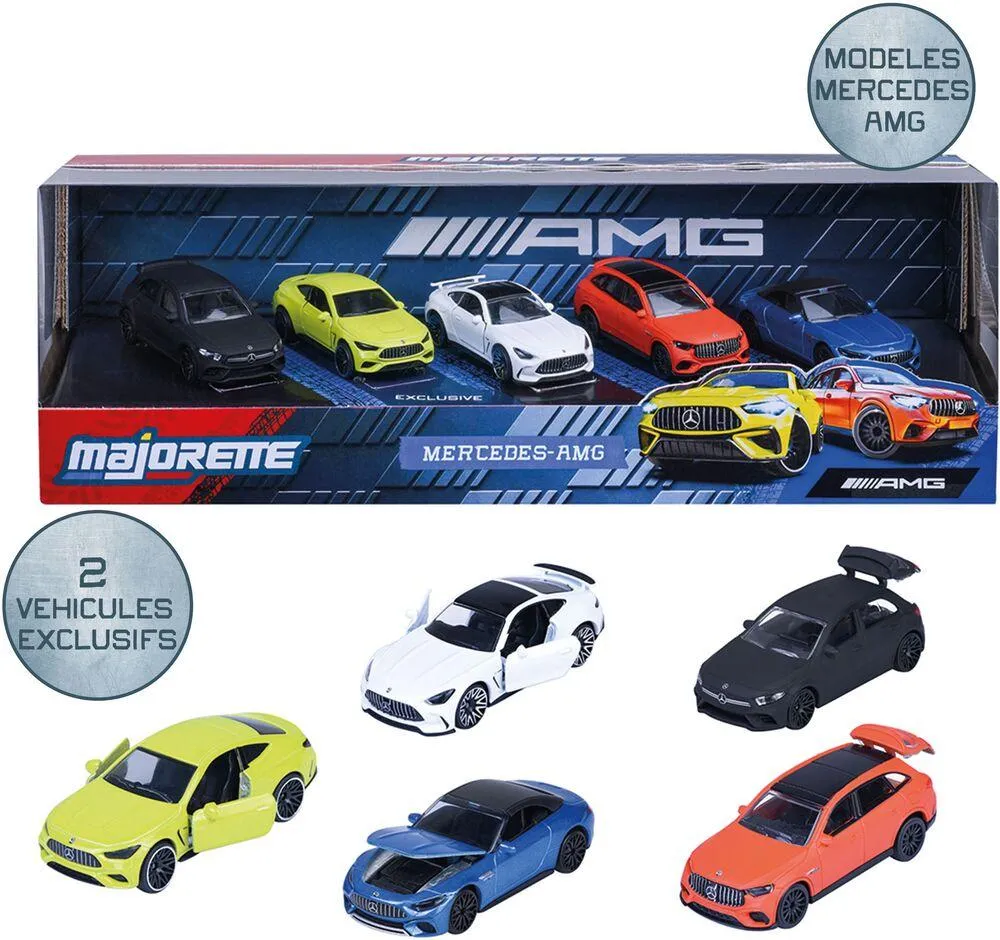 MAJORETTE - GIFTPACK 5 VOITURES MERCEDES AMG