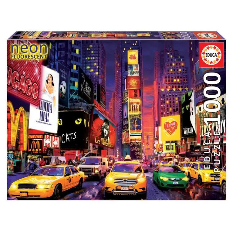PUZZLE 1000 PIECES NEON TIMES SQUARE NEW YORK