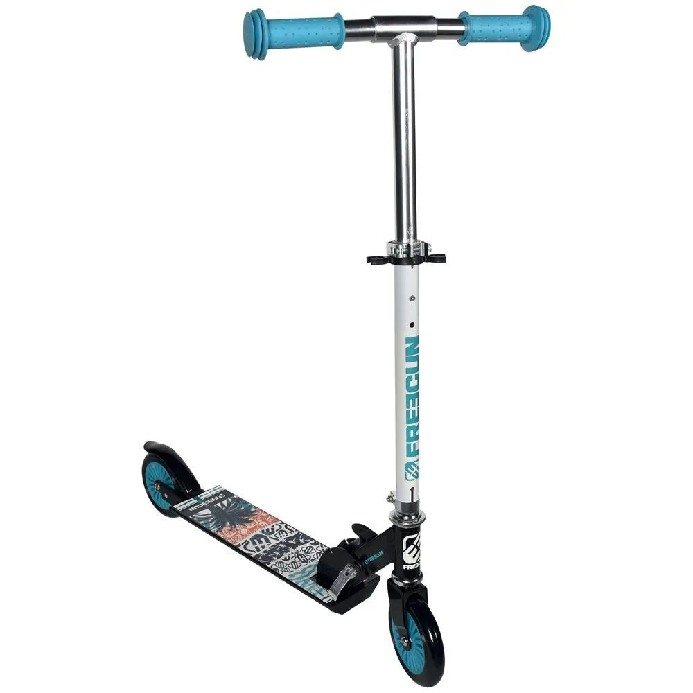 TROTINETTE FREEGUN BLEU 2 ROUES 121 MM