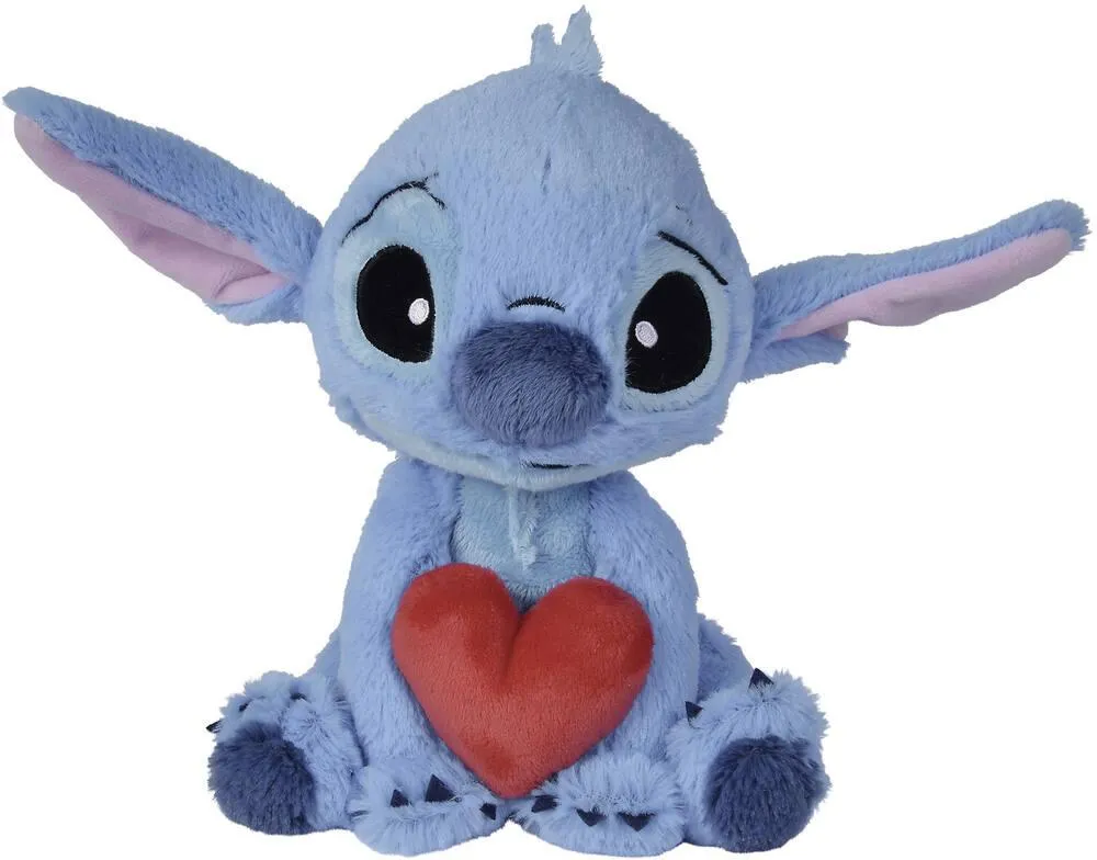 DISNEY - PELUCHE STITCH AVEC COEUR 25 CM