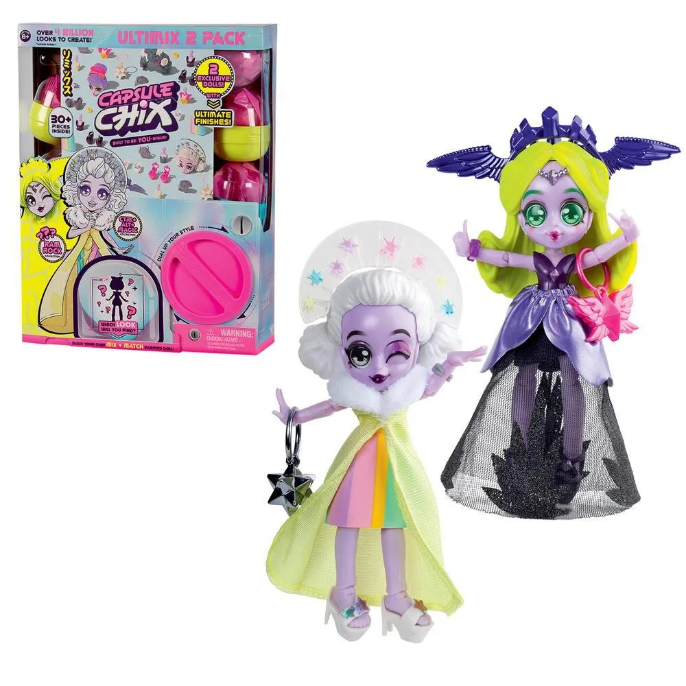 PACK DUO POUPEES 12 CM - CAPSULE CHIX