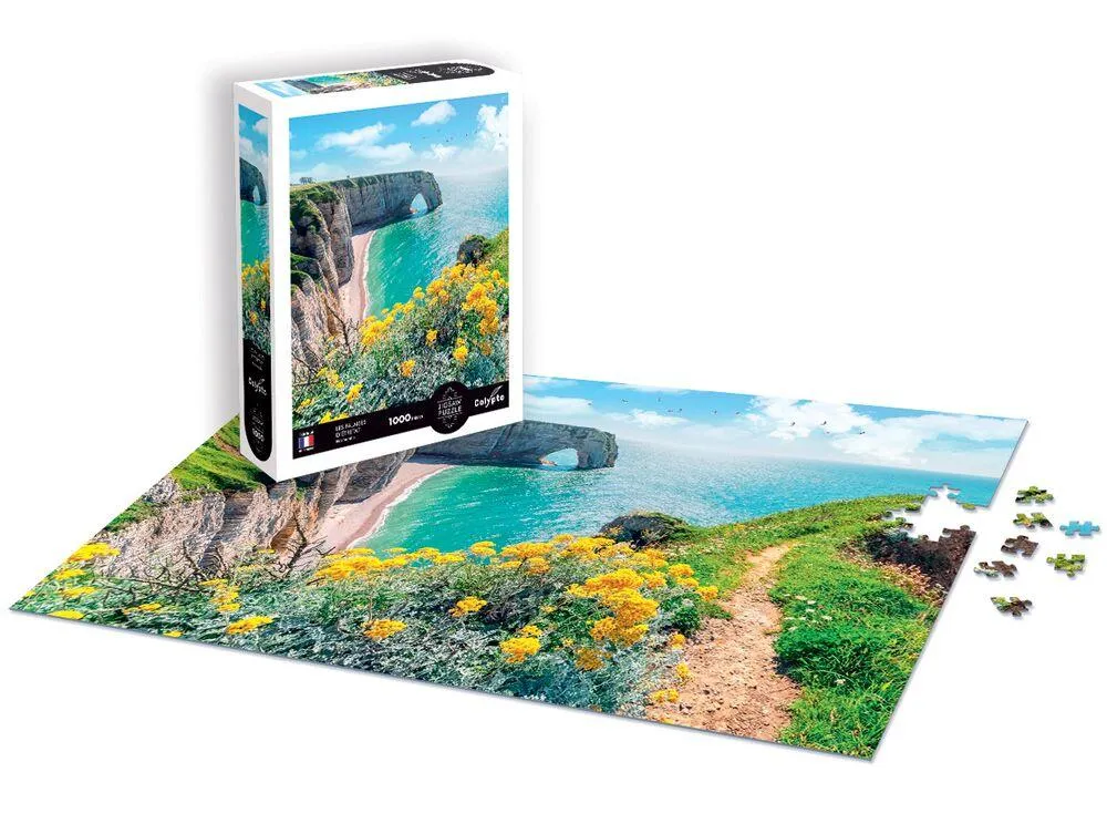 PUZZLE 1000 PIECES - PAYSAGE - LES FALAISES D'ETRETAT - NORM