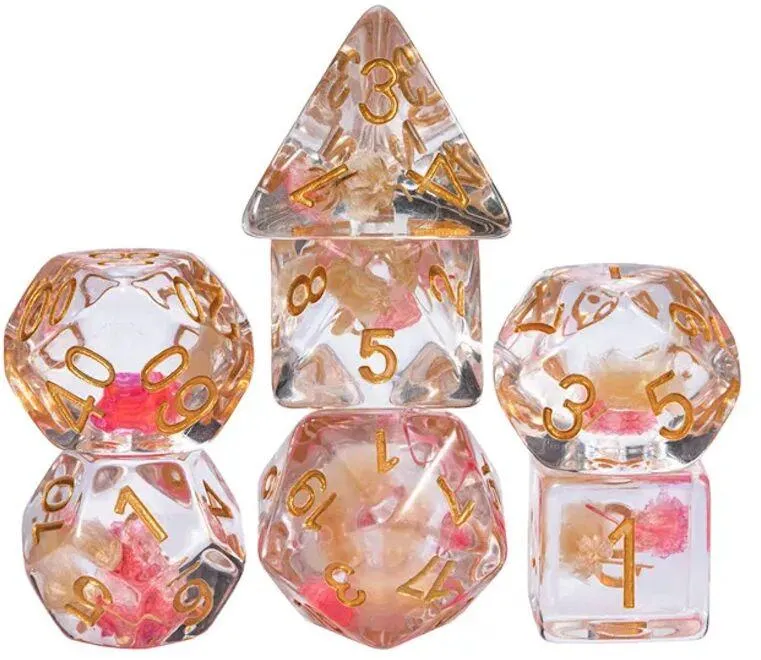 LOT DE 7 DES RESINE GAMME INSERT