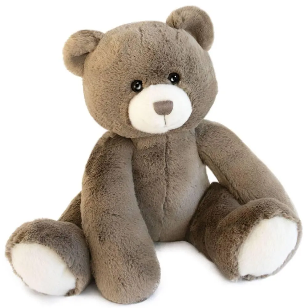 PELUCHE OURS OSCAR - TAUPE 35 CM