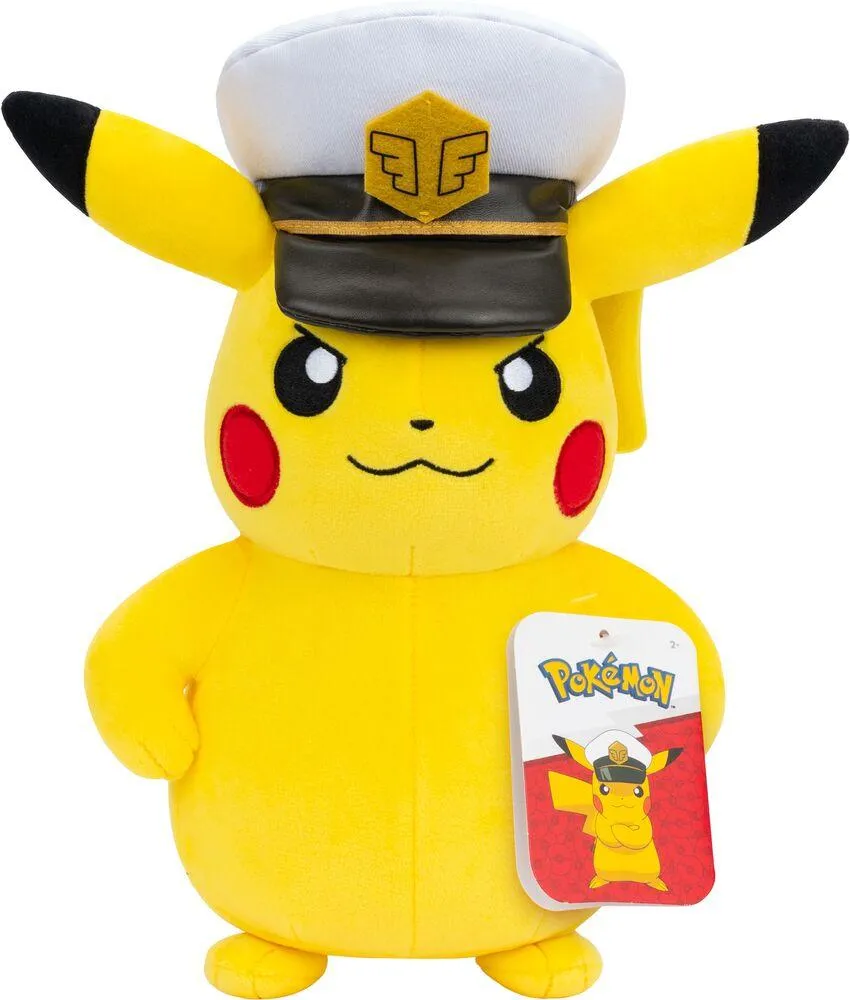 POKEMON PELUCHE 20 CM - CAPITAINE PIKACHU