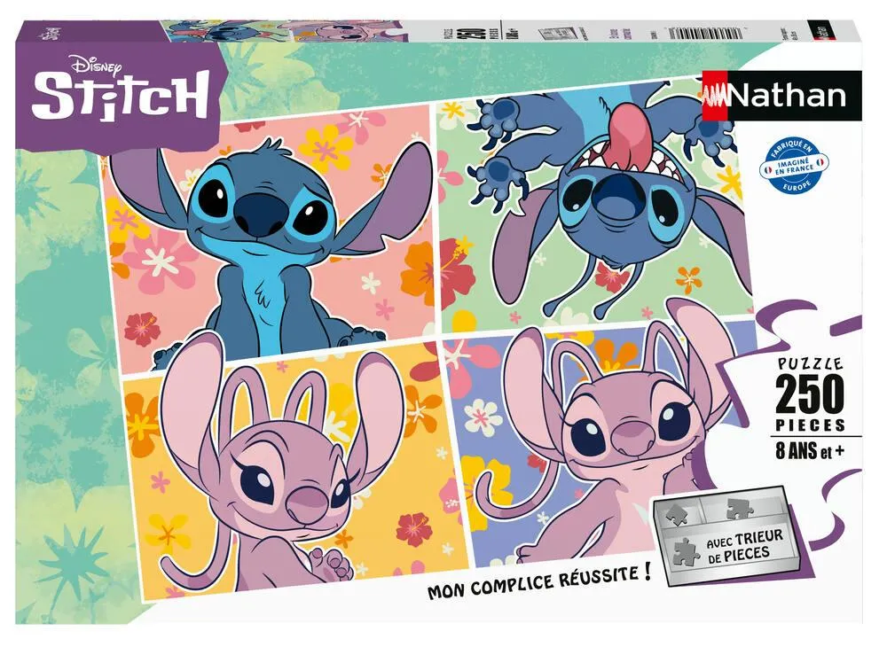 DISNEY STITCH - NATHAN PUZZLE 250 PIECES  EN BONNE COMPAGNIE
