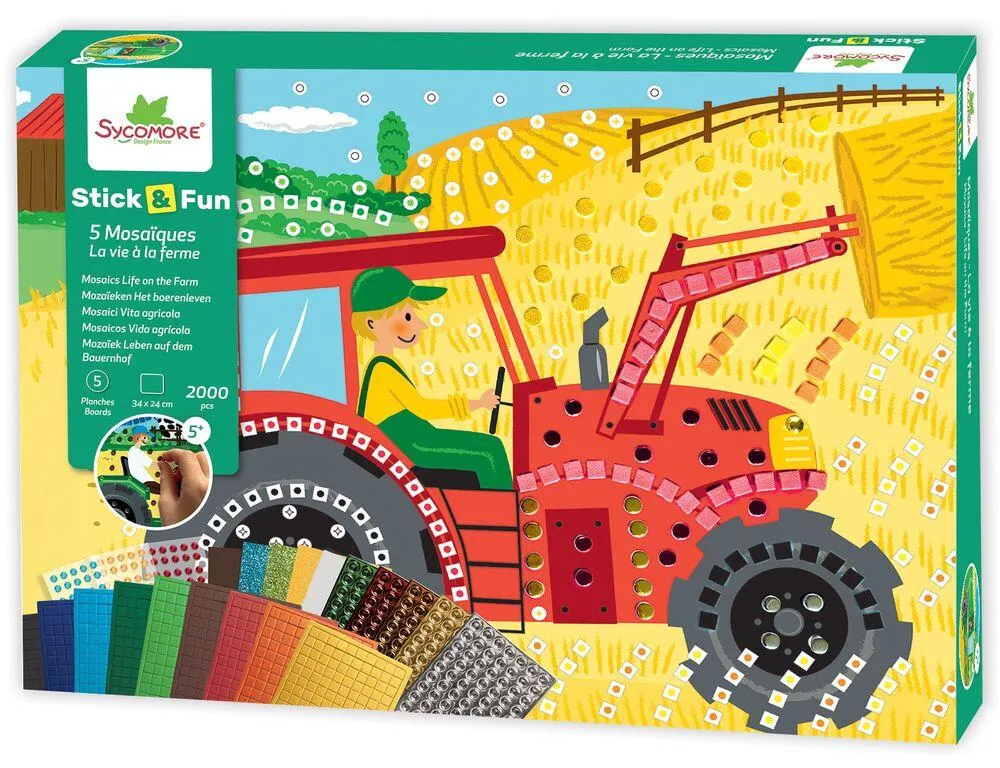 STICK'N FUN - XL MOSAIQUES - LA VIE A LA FERME