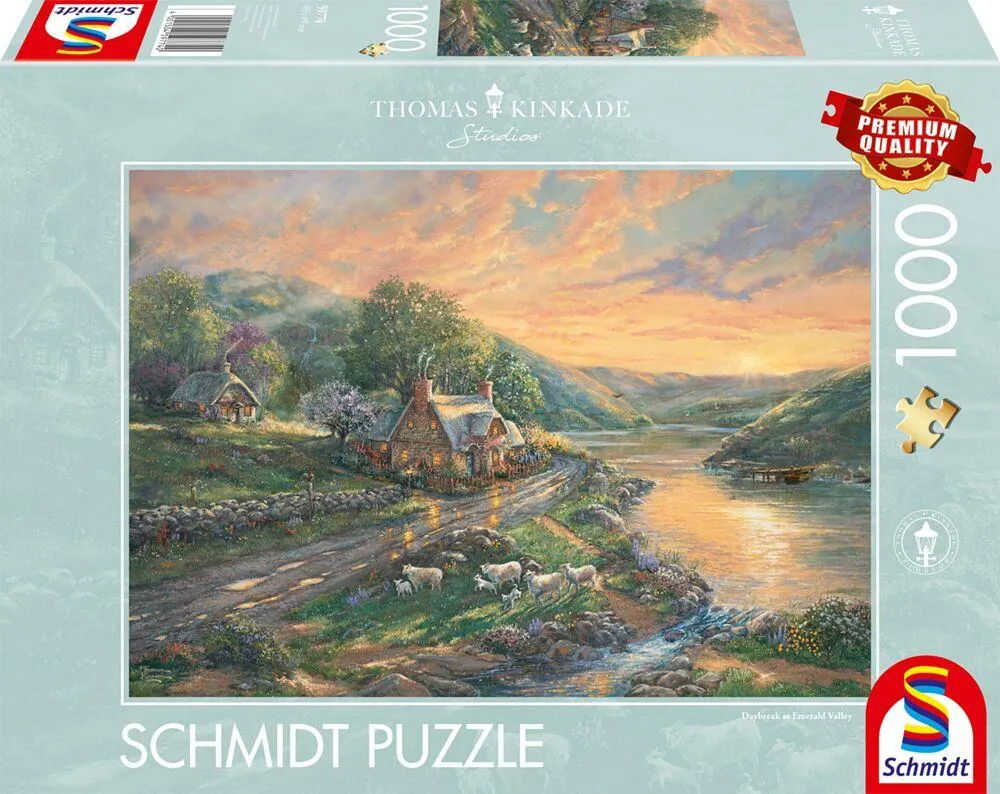 PUZZLE 1000 PIECES - AUBE A EMERALD VALLEY
