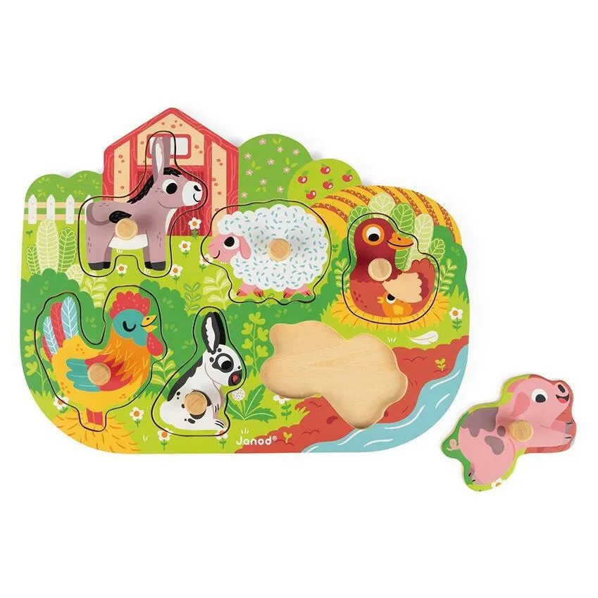 PUZZLE HAPPY FARM - EN BOIS