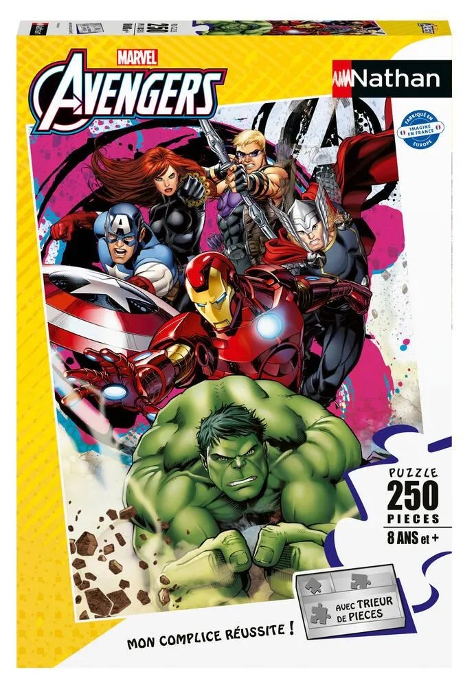NATHAN - MARVEL AVENGERS - PUZZLE 250 PIECES  LES AVENGERS EN ACTION