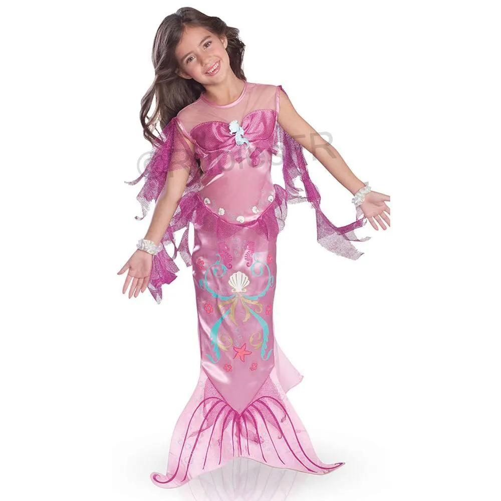 DÉGUISEMENT SIRÈNE ROSE - TAILLE S - 3 - 4 ANS