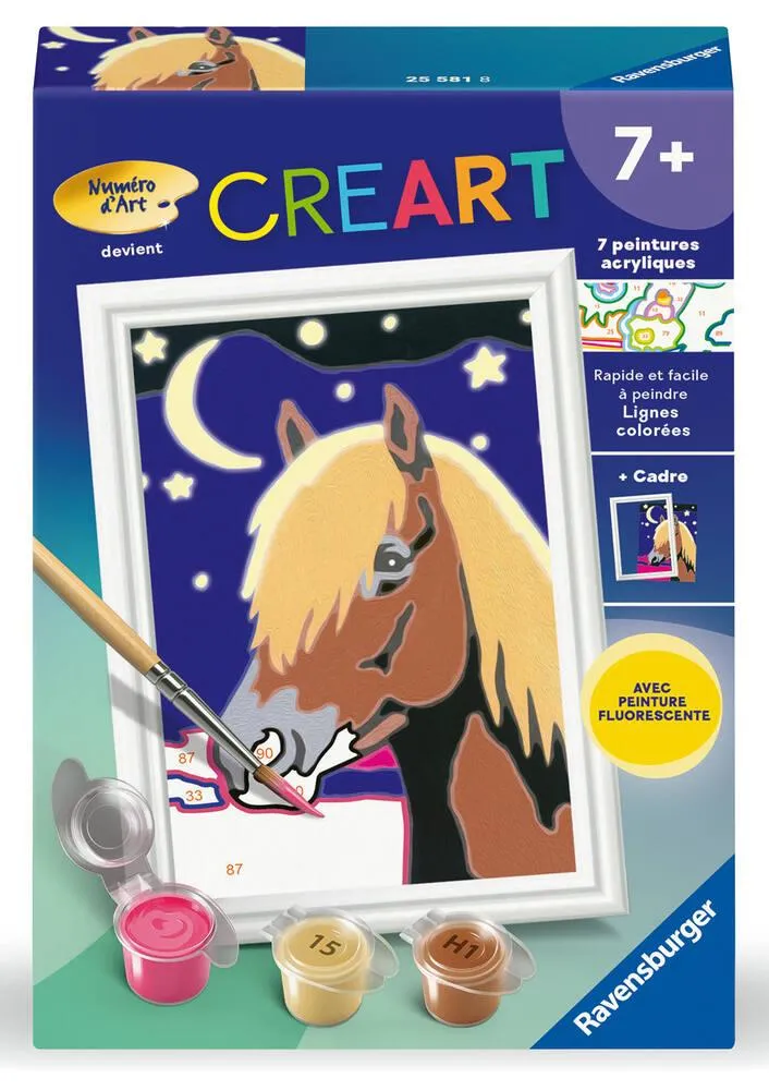 CREART KIDS  8X12CM  CHEVAL DE NUIT