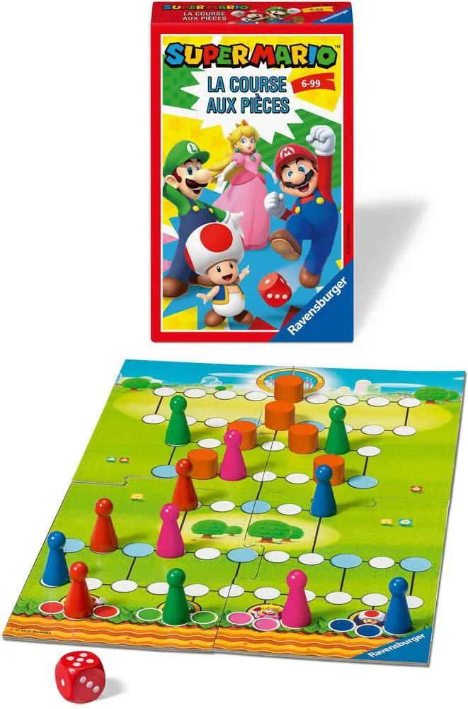 SUPER MARIO - MINI JEU LA COURSE AUX PIECES