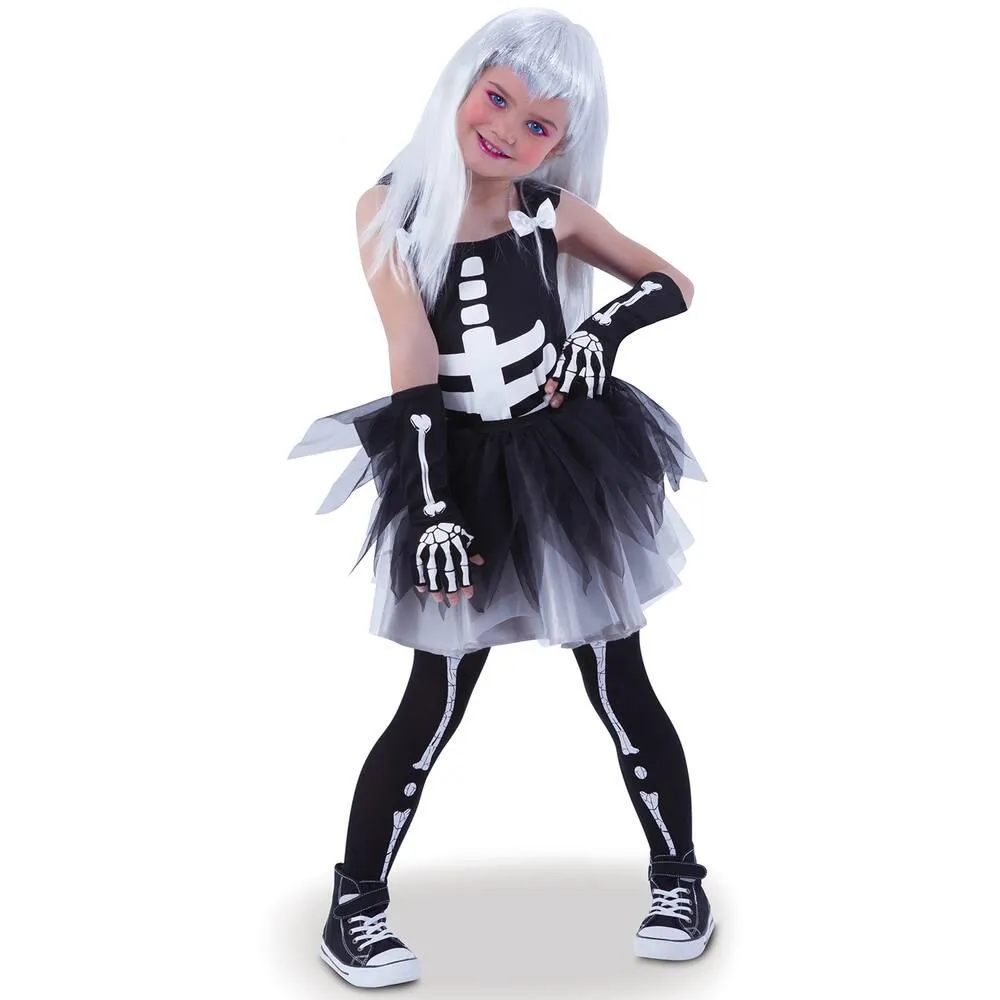 DÉGUISEMENT TUTU SQUELETTE - TAILLE S - 3 - 4 ANS