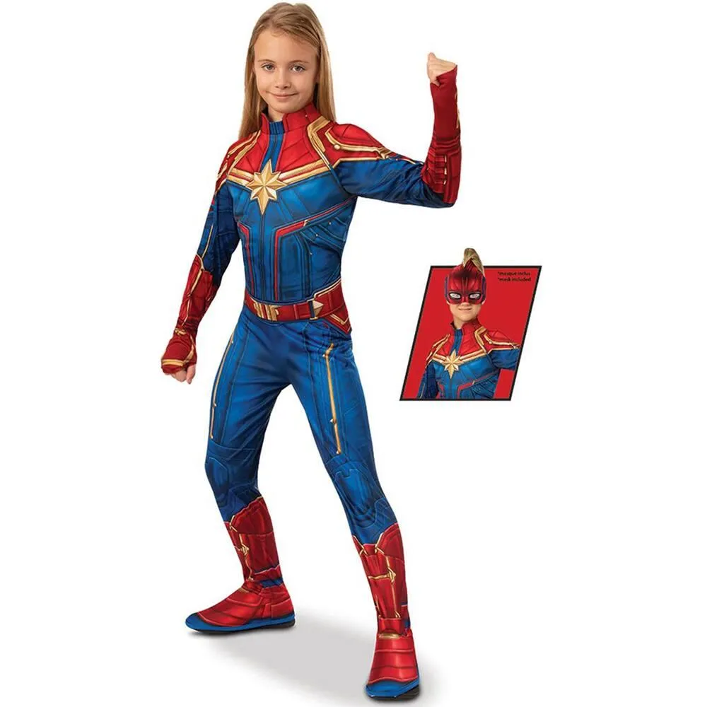 DÉGUISEMENT CAPTAIN MARVEL - TAILLE M 5-6 ANS