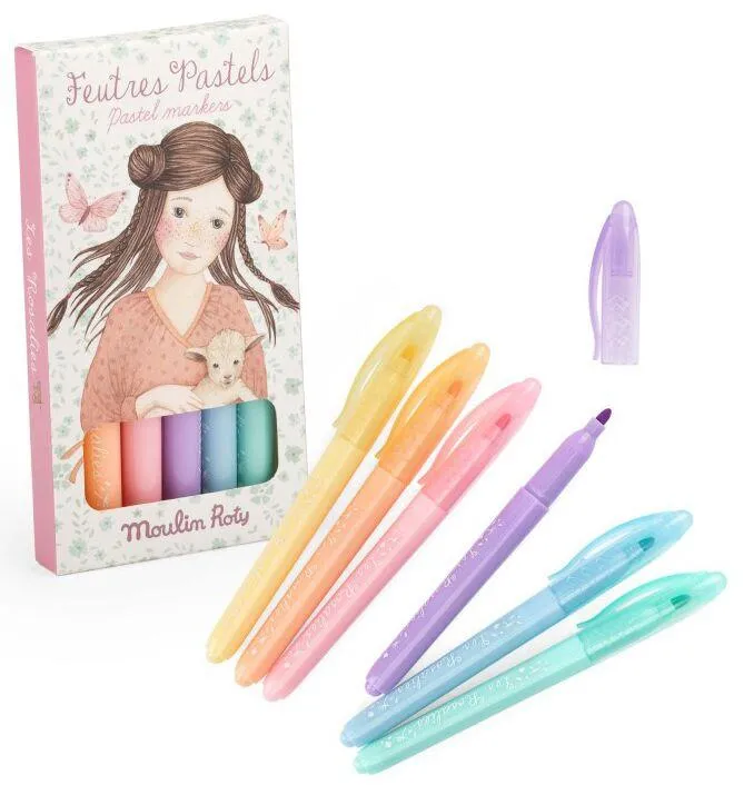 6 FEUTRES PASTELS LES ROSALIES