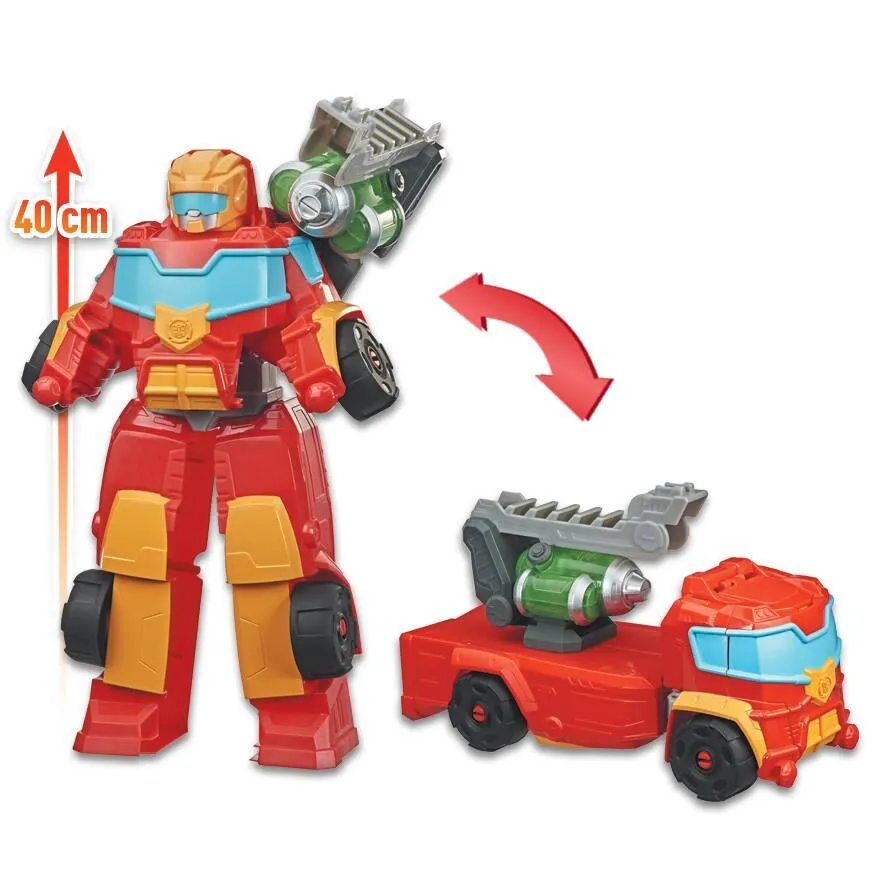 TRANSFORMERS -CAMION DE POMPIER ÉLECTRONIQUE 2 EN 1