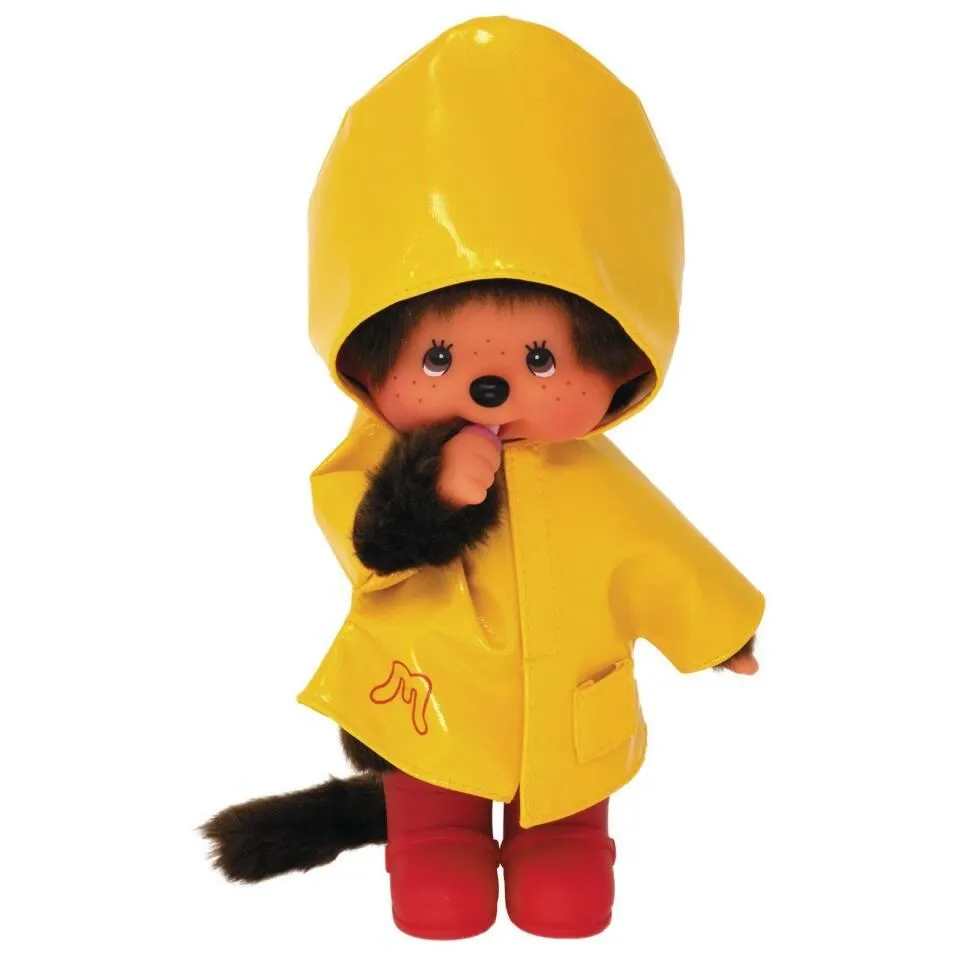 MONCHHICHI  - PELUCHE CIRE ICONIQUE JAUNE 26 CM
