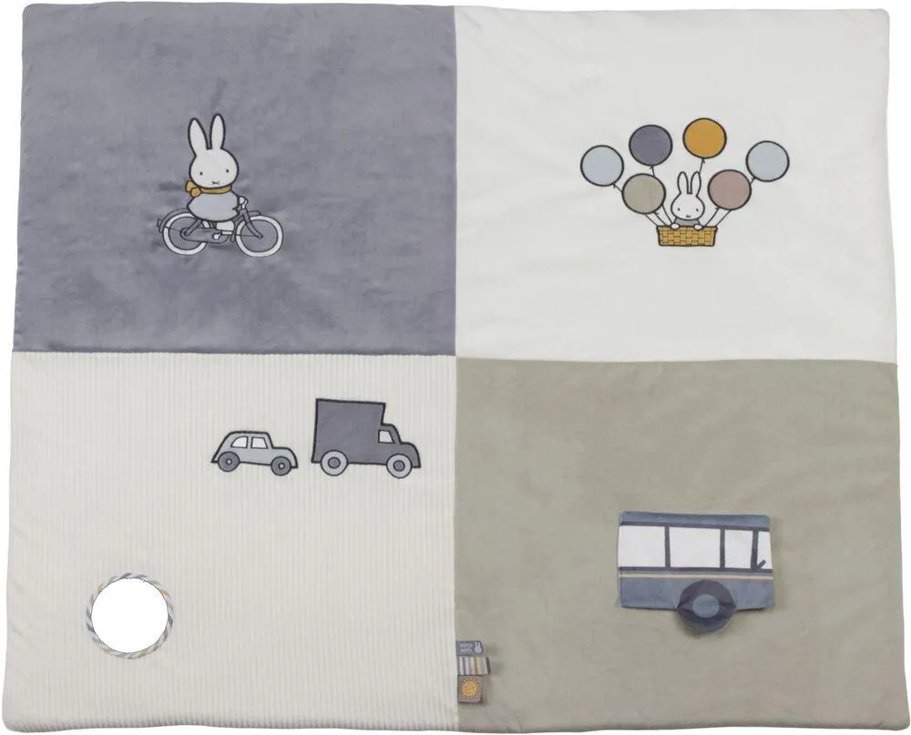 MIFFY TAPIS DE PARC  - FLUFFY BLEU - VERT