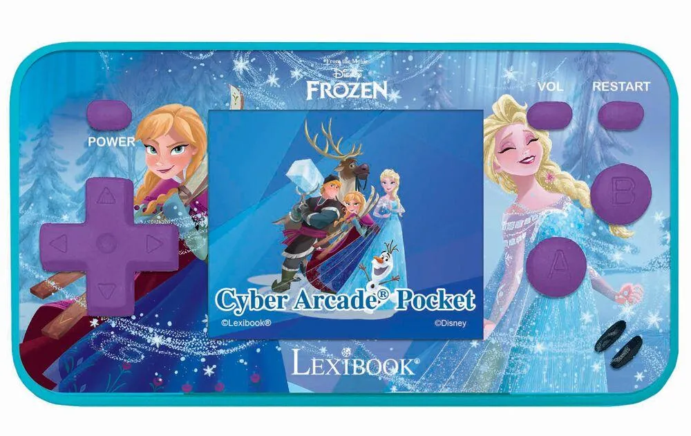 CONSOLE PORTABLE CYBER ARCADE® POCKET LA REINE DES NEIGES – ECRAN 1.8'' 150 JEUX DONT 10 JEUX LA REINE DES NEIGES