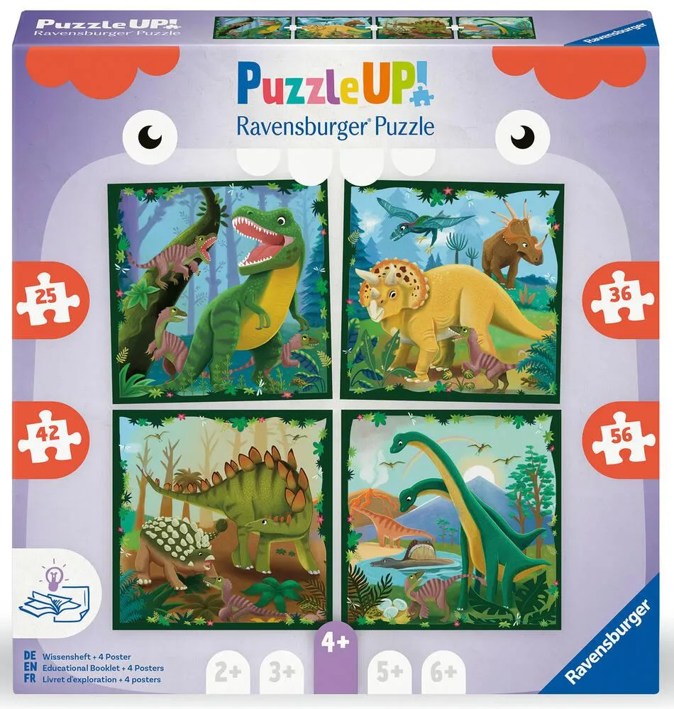 PUZZLE UP! 4 ANS  LES DINOSAURES