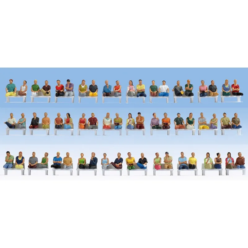 60 personnages assis. NOCH 16072