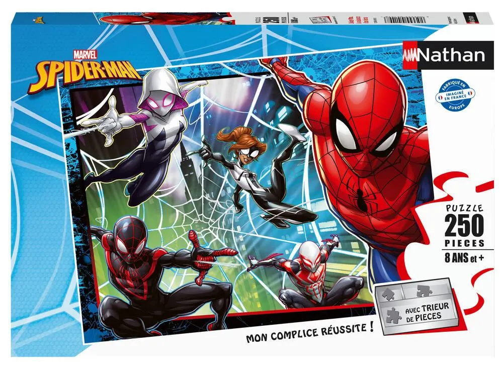 NATHAN - SPIDER-MAN - PUZZLE 250 PIECES   LA NAISSANCE D'UN HEROS
