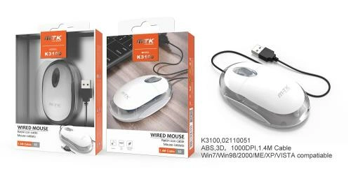 Souris optique blanche 1000dpi