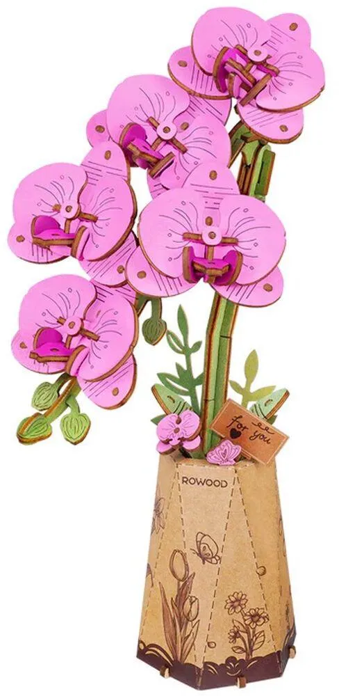PUZZLE 3D PURPLE MOTH ORCHID